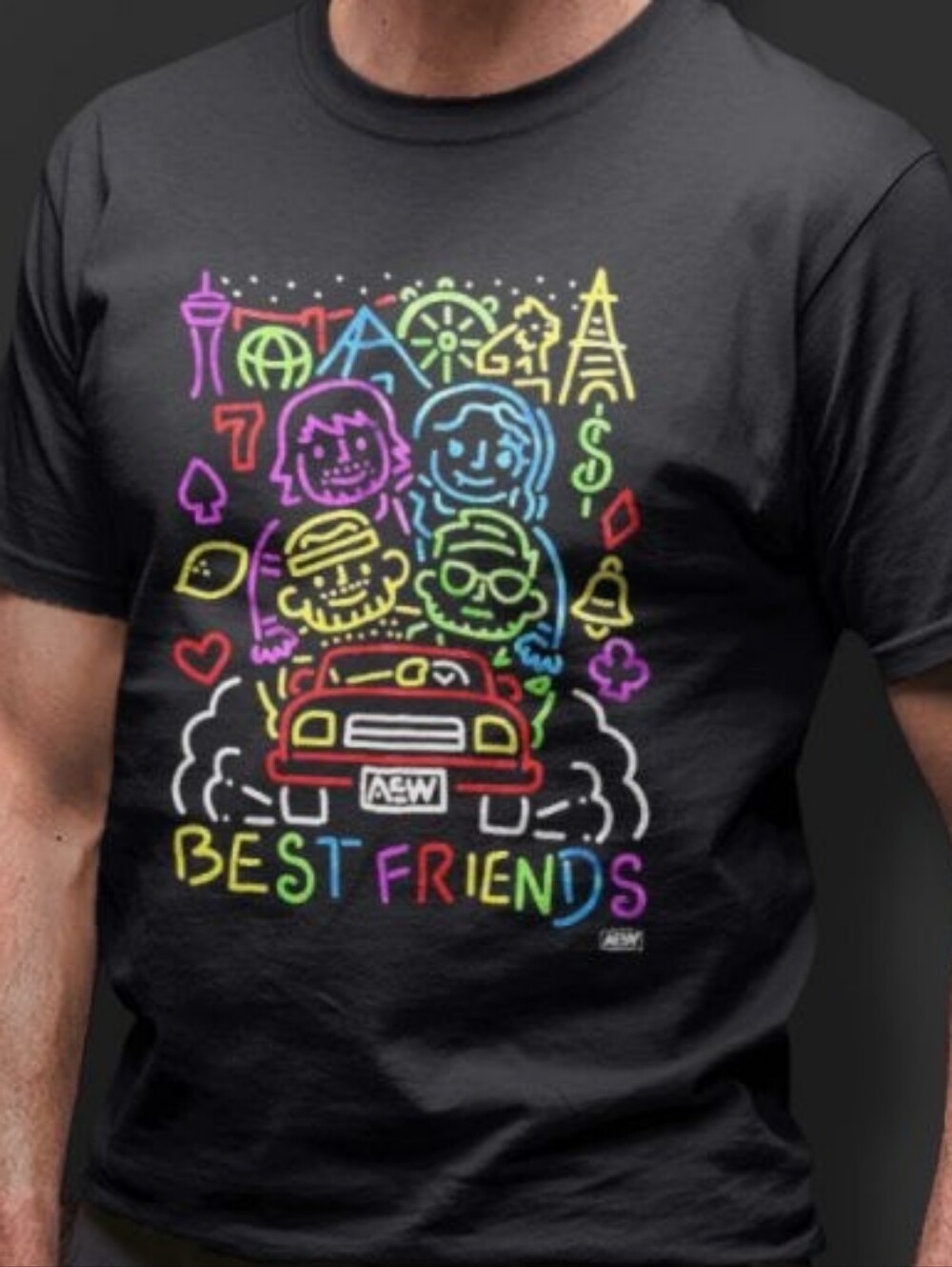 AEW Crate Exclusive — Best Friends Graphic Tee, XXL